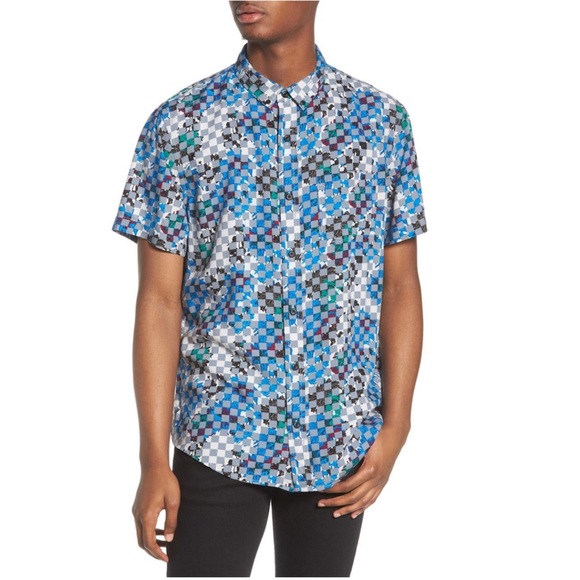 THE RAIL WOVEN PRINT SHORT SLEEVE SHIRT - Picture 5 of 6